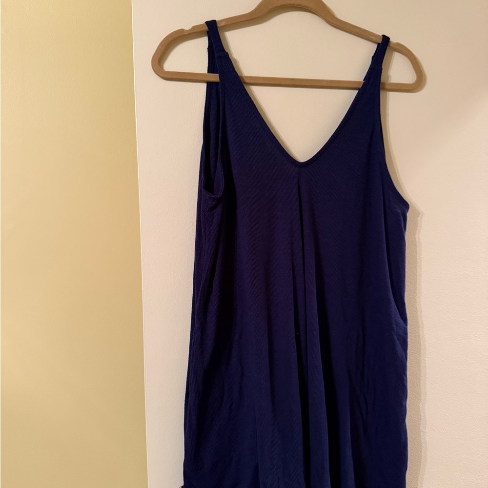 Free People Deep Blue Mini Dress